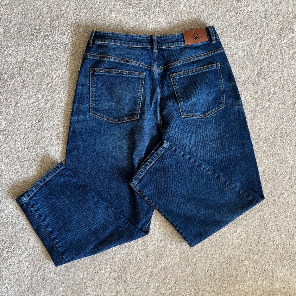 Benetton Barrel Fit High Rise Jeans Size 32